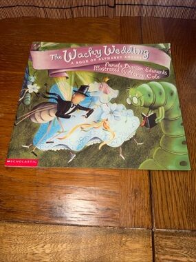 Scholastic Green and Pink Illustrated Children's Book Cover